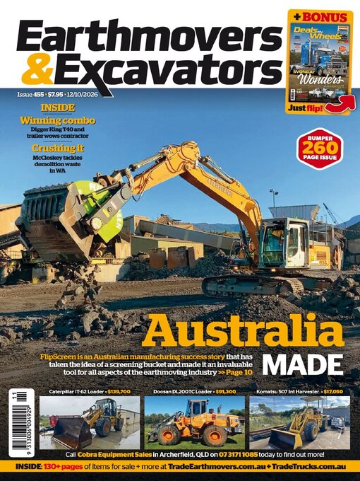 Cover image for Earthmovers & Excavators